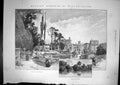 Antique Old Print English Homes X1 Wilton House View Gardens River Lake 1887