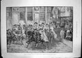 Antique Print Prussian Gardes Du Corps Reiterfeste Riding Room Potsdam 1890