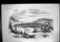 Original Old Antique Print War Dance Matabili Tribe South Africa Spears 1872