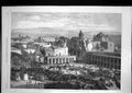 Original Old Antique Print Earthquake Arequipa Peru Plaza Mayor Encampment 1868
