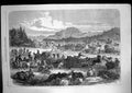 Antique Old Print Travelling Between Vera Cruz Mexico Horses Carriages 1867