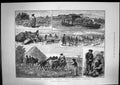 Antique Old Print Peasant Life Hungary Shepherd Flock Water Mill Danube 1883