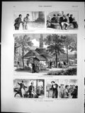 Old Paris Exhibition Japanese Farm Trocadero Conscription Garcon 1878 Victorian