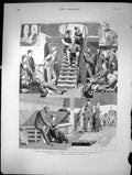 Old A Journey By The Overland Route Desert Writing Home Lottery 1882 Victorian