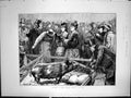 Antique Print Visitors At The Cattle Show A Pig Pen Men Women Children 1872