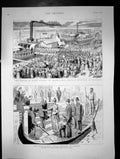 Antique Print Approaching Royal Wedding At Athens Queen Natalie Servia 1889