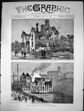Old Cotton Riots In Manchester Colonel Jackson House Ruins Mill 1878 Victorian