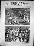 Antique Old Print Prince Wales At Baden-Baden Jubilee International Club 1883