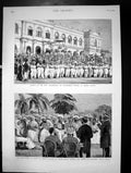 Antique Print Opening Kachcheri Government Offices Kandy Ceylon Africa 1880