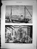 Old Cairo And The Nile Dahabeah Smoking Pavilion Shepheard Hotel 1880 Victorian