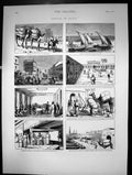 Old Cotton In Egypt Boat Nile Yard Minet El Basel Exchange Shuna 1873 Victorian