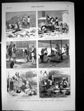 Antique Print Afghan War Preparing For Spring Campaign Pegs For Bombs 1879 19th