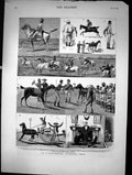 Old At Race Meeting Feverabad India Horse Racing Sporting Chief 1883 Victorian