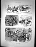 Antique Print Scenes From Life An Officers Wife In India Scamper Hills 1892