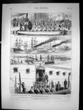 Old Print On Way To India Journey Prince Wales Brindisi King Greece 1875 19th