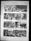 Old The Major And I Go Out Shooting Jungle Bison Run Camp Beater 1876 Victorian