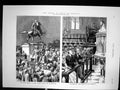 Antique Print Prince Wales In Calcutta Crowds Outrams Statue Cathedral 1876