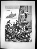 Old Print Prince Wales In India Troops 43Rd Regiment Meeting Prince 1876