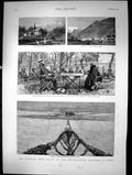 Antique Print Fighting Near Gilgit On The North-Western Frontier India 1891