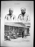 Old Royal Visit To India Prisoners Preparing Decorations Bombay 1875 Victorian