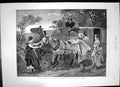 Antique Print Art Persuasion Returning Ball India Horses Stopped Whips 1890