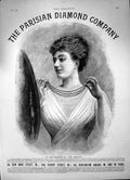 Antique Old Print Parisian Diamond Co Pearls Fac-Similes Oriental Pearls 1892