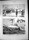 Antique Print Afghan Frontier Commission Governor Herat Sinjao Ravine 1885 19th