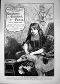 Original Old Antique Print Needhams Polishing Paste Dazzling Mirror Finish 1886
