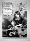 Antique Print Needhams Polishing Paste Cleaning Polishing Brass Copper 1886