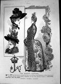 Antique Old Print Messrs Jay Fashions Costumes Mantles Millinery London 1888