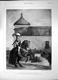 Antique Old Print Portrait Don Balthazar Carlos Velazquez Boy Horseback 1890