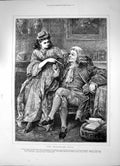 Antique Print Wandering Heir Phillipa Brought Letter Uncle Mr Chester 1872 19th