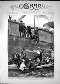 Antique Print Carlist War Spain Embarkation Disabled Board Somorrostro 1874