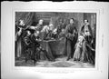 Antique Old Print Noble Family Gueux Before Council Blood Charles Soubre 1874