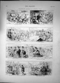 Antique Old Print Goodwood Races Ladies Day Paddock Sweepstakes Parade 1874