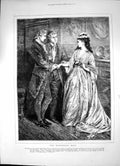 Antique Old Print Wandering Heir Ladys Lover Demanded Her Hand Marriage 1872