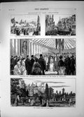 Antique Old Print Earl Grosvenor Portrait Duchess Westminster Eaton Park 1874