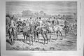 Old Antique Print Christmas Hunting Field Centre Attraction Horses 1893 19th