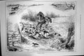 Antique Old Print 1886 Reynards Chances Fox Hunting Sport Hounds Dogs Horse