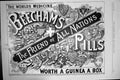 Original Old Antique Print Beechams Pills Friend All Nations Advertisement 1898