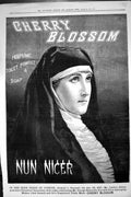 Antique Old Print Cherry Blossom Perfume Toilet Soap Nun Advertisement 1887