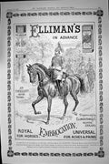 Antique Print Ellimans Embrocation Sier Marching Horses Advertisement 1899 19th