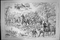 Original Old Antique Print Queen Staghounds Sathill Fox Hunting Horses 1891