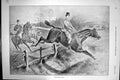 Original Old Antique Print Treacherous Pilot Fox Hunting Horses Sport 1895 19th