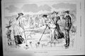 Original Old Antique Print 1892 Croquet Sands Boulogne France Sport Victorian