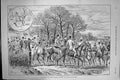 Original Old Antique Print 1892 End Fox Hunting Season Sunny Day Pytchley Sport