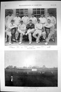 Old 1898 Cricket Oval Wrathal Mead Chatterton Davidson Hearne Marlow Victorian