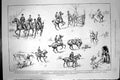 Antique Old Print 1889 Fox Hunting Sport Horses Hunstmen Fallen River Swain