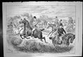 Old Antique Print Jumping Enthusiasts Riders Top Hats Horsejumping 1889 19th