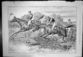 Antique Print Expiring Effort Horseriders Jumping Knocking Over Fence 1888 19th